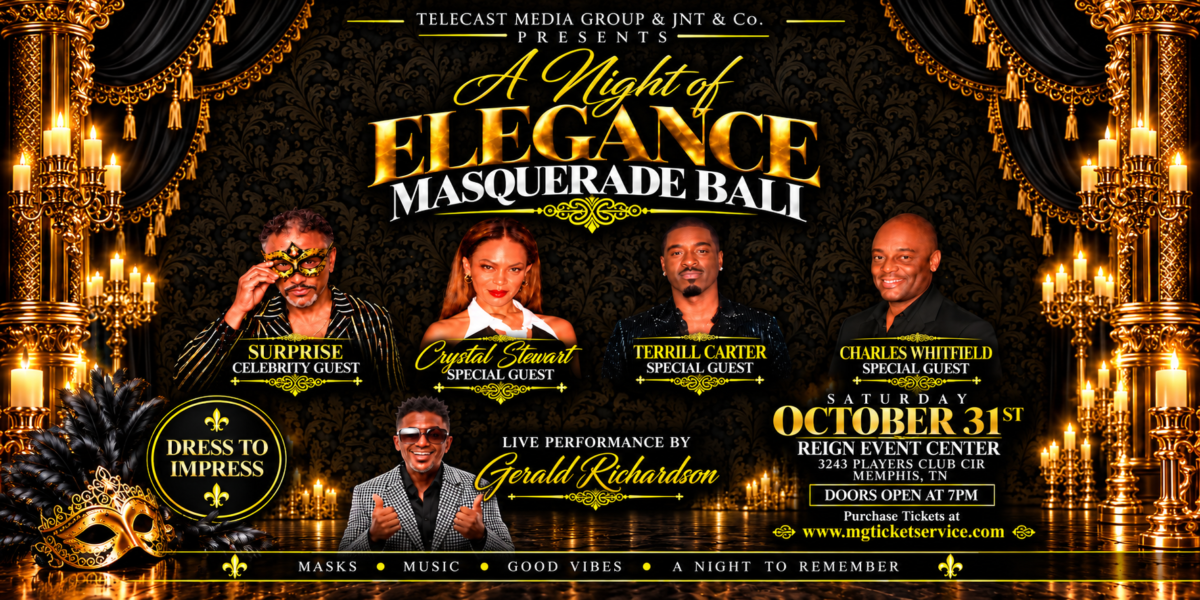Michael Dockery’s Telecast Media Group & JNT & Co. Bring “A Night of Elegance” Masquerade Ball to Memphis