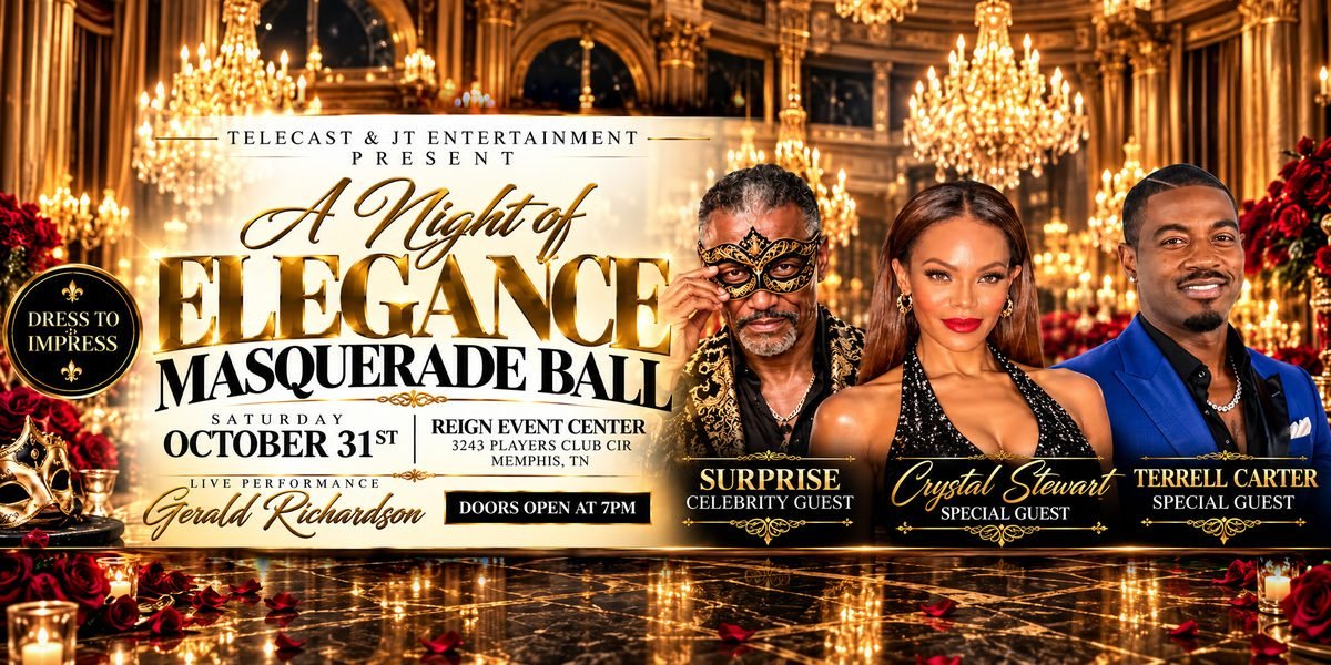 Michael Dockery’s Telecast Media Group & JT Entertainment Bring “A Night of Elegance” Masquerade Ball to Memphis